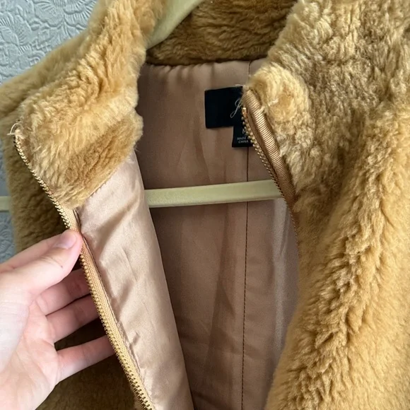 J. Crew Tan Sherpa Vest - Picture 4 of 4